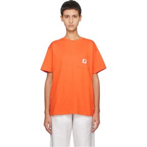 스카이하이팜 오렌지 포켓 티셔츠 SHF04T030 Orange