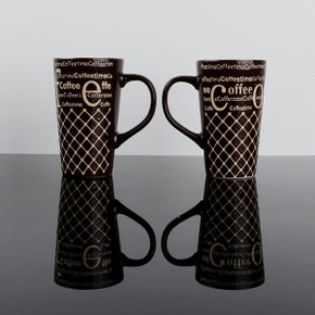 커피빅머그 브라운 2p