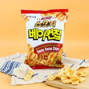 빙그레 스모키베이컨칩 70g / 스낵 간식