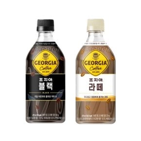 조지아 크래프트 블랙 470ml 6페트 + 조지아 크래프트 라떼 470ml 6페트, 총 12페트