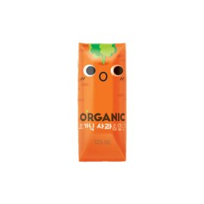 롯데칠성음료 오가닉 유기농 사과&당근 125ml 24개