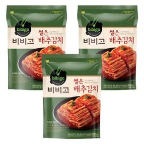 비비고 썰은배추김치 500g 3봉 .