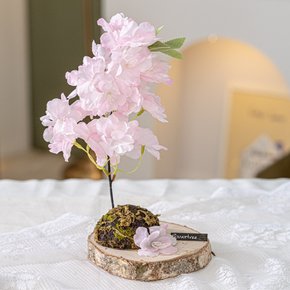 벚꽃 조화 센터피스 나무 15x27cm 인테리어 봄 테이블 장식 소품 행사 꾸미기