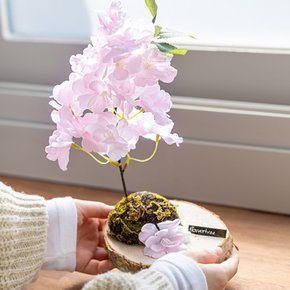 벚꽃 조화 센터피스 나무 15x27cm 인테리어 봄 테이블 장식 소품 행사 꾸미기