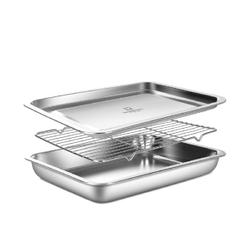 스텐 사각 밧드 트레이 3종 세트