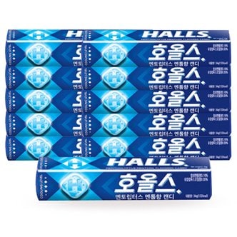  HALLS 호올스 캔디 멘톨립터스 27.9g x10개/홀스 사탕