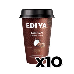 이디야 쇼콜라모카 컵커피 300ml x 10개