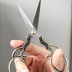 고급 쪽가위 사무 엔틱 공예 디자인 가위
