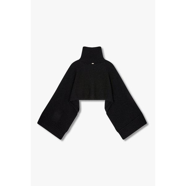 여성 로고 자카드 울 판초 4625351518000