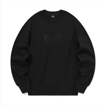 UFC SPORT UFC 3스트로크 릴렉스핏 맨투맨 블랙 U2SWV1306BK