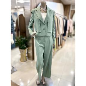 세이브존01 카라넥 크롭 재킷 슬랙스 세트 MXBAWJP3020 (S32378557)