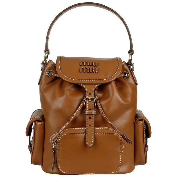 [시흥점] 25FW 로고 레더 백팩 미듐 (5BZ043 2CRW F0046)