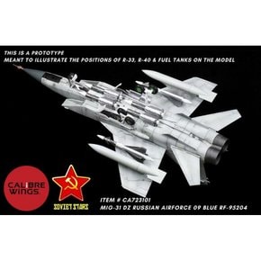 Calibre Wings 172 MiG31DZ 폭스하운드 러시아 공군 Blue 09 RF95204 완제품