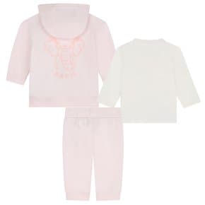 BABY 여아 3PCS 코튼 세트(Z246CEE612_핑크)