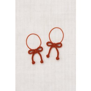 25FW 키즈 헤어끈 POPCORN BOW ELASTIC-CHILI SPICE K1044F25-639