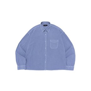 PIGMENT CROP SHIRT (BLUE)