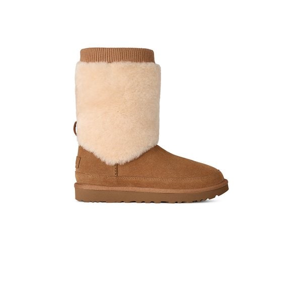 [WOMEN] 스웨이드 립 니트 프리미엄 부츠 (클래식 숏 포지) 1665302543000