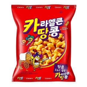 크라운 카라멜콘과 땅콩 72g 16개