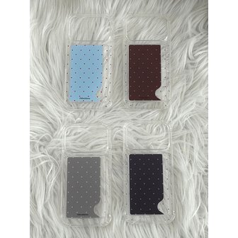 필위드러브 카드수납 젤리 폰케이스 - mini dot  ver.3