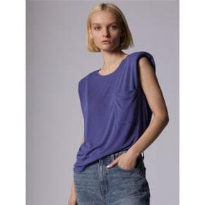 이큅먼트 ESTELLE SLEEVELESS SHIRT - SKIPPER BLUE