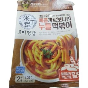 미정당 매콤 까르보나라 누들 떡볶이(2인분) 400G (WD37399)