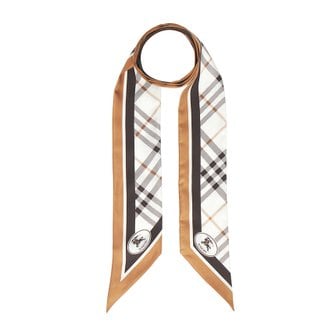 버버리 [부산점] 체크 여성 실크 스키니 스카프 8120320