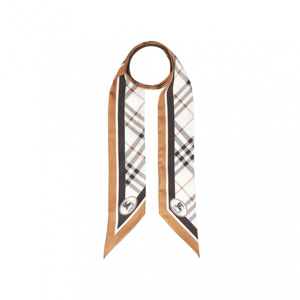 [부산점] 체크 여성 실크 스키니 스카프 8120320