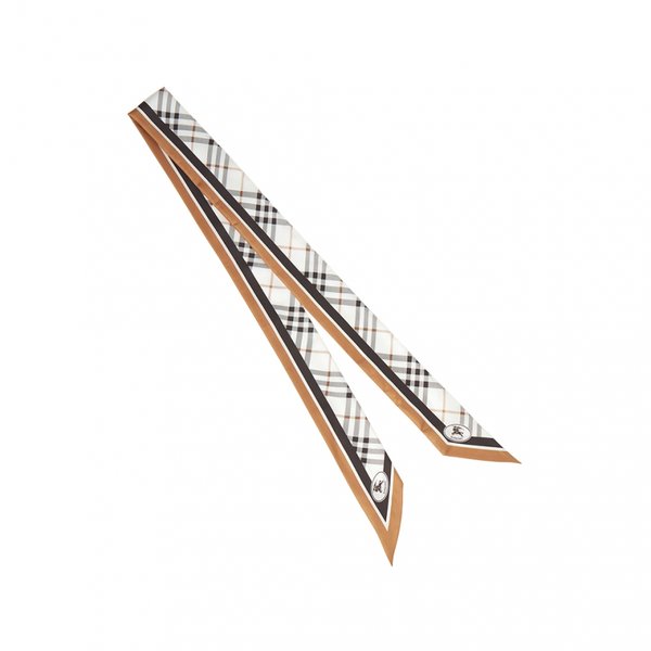 [부산점] 체크 여성 실크 스키니 스카프 8120320