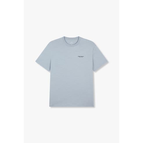 ARMANI EXCHANGE AX 남성 로고 프린트 크루넥 티셔츠-  블루(A415130101)