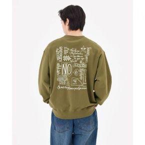 OG 아트워크 스웨트셔츠 - KHAKI Z261USW040055 448062