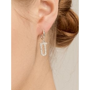 [Ie386]Shiny Signature Silver Earring