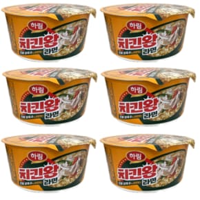 치킨왕 라면 컵  102g 6개