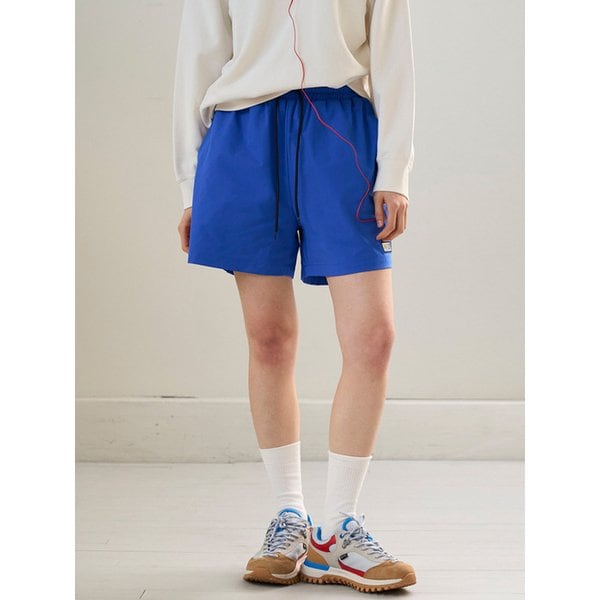 Basic Logo Label Light Summer Shorts (blue) CSOp-218 [Unisex]