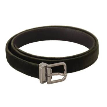 이스퀘어 4812675 Dolce  Gabbana Elegant Velvet Leather Mens Belt