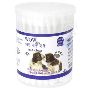 와우 애견 전용 면봉 80p