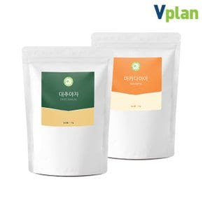 말린 건 대추야자 1kg + 호주 마카다미아 넛 1kg