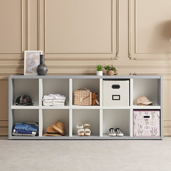 낮은책장 선반장 진열장 서재장 200cm P0000FPF (착불)