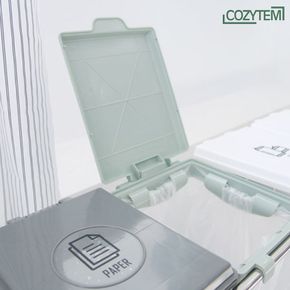 디오 분리수거대 4구 재활용 쓰레기 분리수거함 전용 스티커 포함