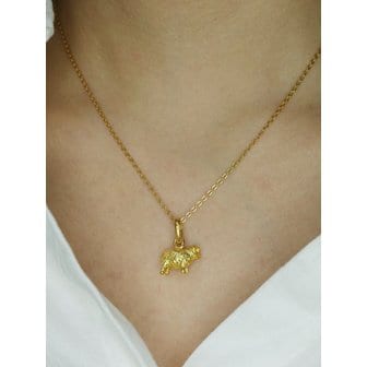  [가앤] 24k순금 양 동물 목걸이 메달 펜던트 3.75g
