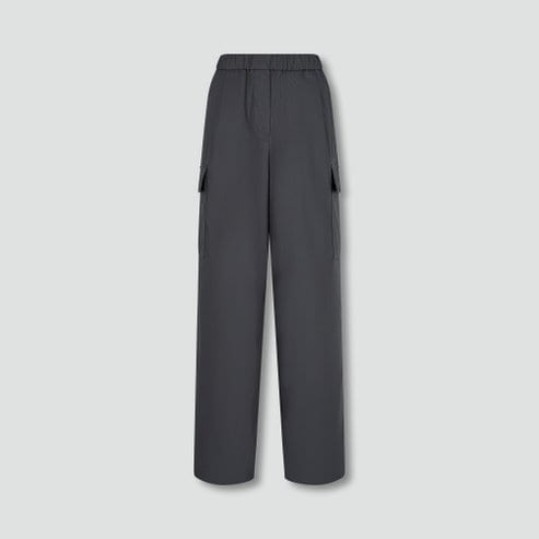 JAJU 25 S/S 신상품  JAJU  여 코튼 카고 밴딩 팬츠   J125201115