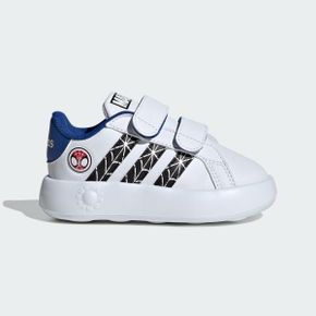 매장정품 아디다스 ADIDAS 마블 스파이더맨 그랜드 코트 - Cloud White Core Black Royal Blue