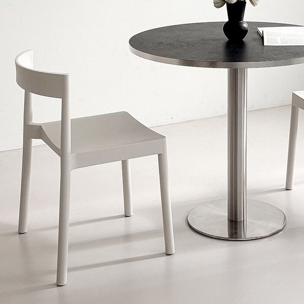 관리 쉬운 플라스틱 식탁 의자 카페 업소용 인테리어 디자인 체어 HW135 (착불)