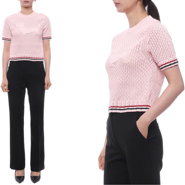 [부산점] 26SS 여성 헥터 인타르시아 반팔니트 (FKA511A Y3062 642 26S)