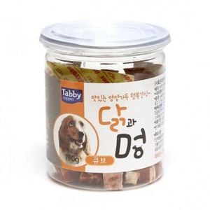 제이큐 강아지전용 닭고기간식 큐브형 애완용 영양식품 190g X ( 3매입 )