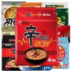 농심 신라면 더레드 125g 4입 봉지라면 골라담기 사무실간식