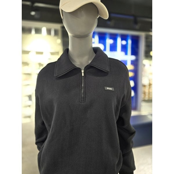 [파주점] 여성 기모 반집업 맨투맨(FS2POG4151F-BLK)