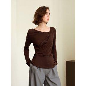 YY_Elegant long sleeve wool top_2color