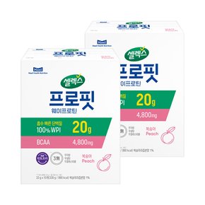 프로핏  웨이프로틴 스틱 복숭아맛 33g10포 2박스