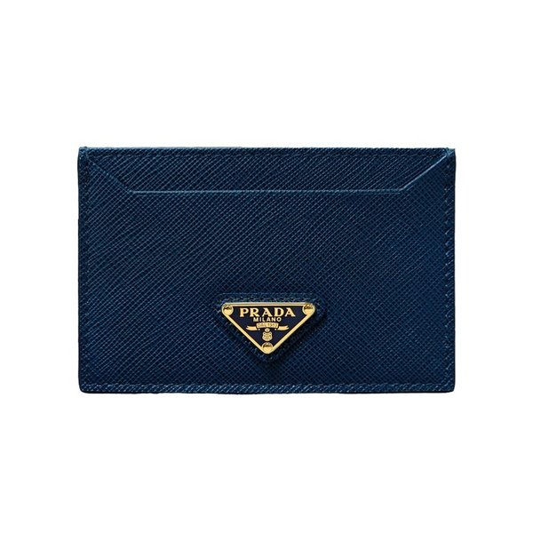 프라다 여성 카드지갑 사피아노가죽 1MC208 블루에떼
