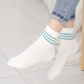 여성 비비드 패션 양말 중목 데일리 베이직 스니커즈
